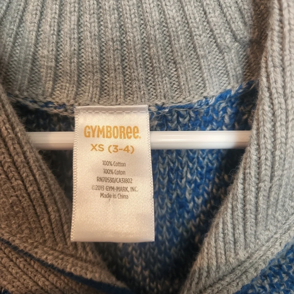 Gymboree Blue Button-down down Cardigan Sweater Size XS 3/4